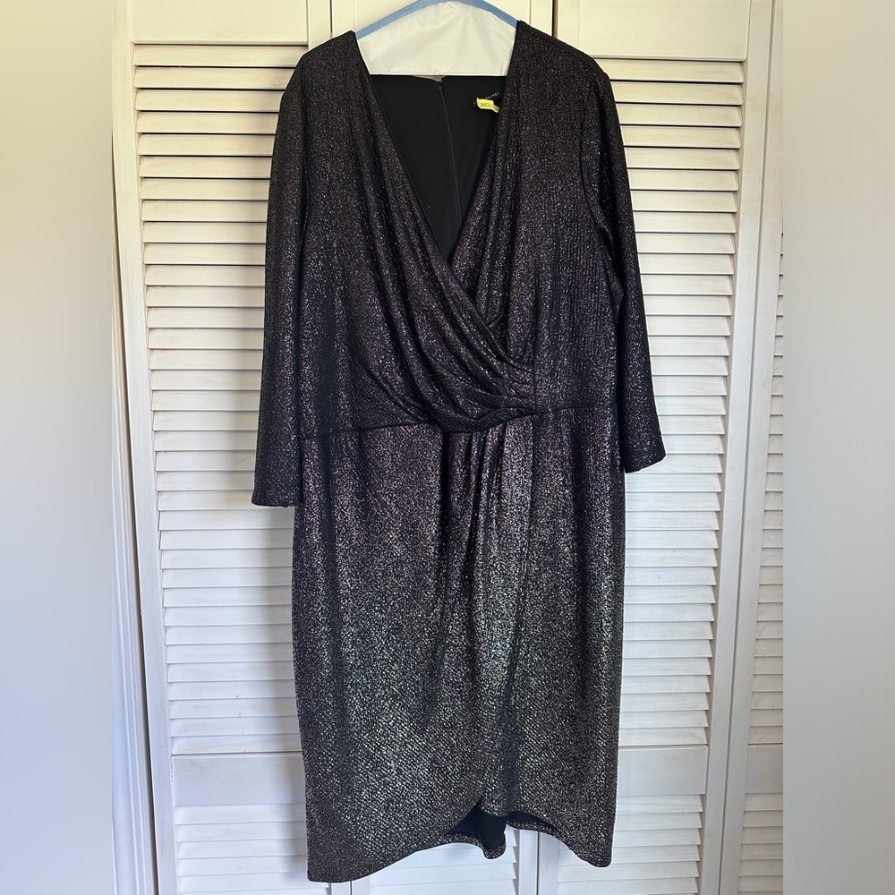 Lane Bryant faux wrap cocktail dress